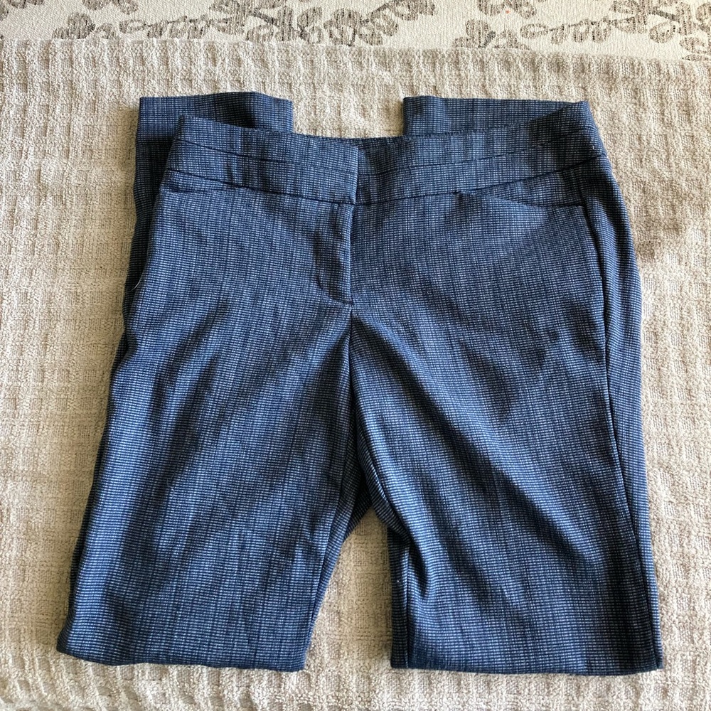 Women’s Worthington Dress Pants Dark Blue/White Size 2P Modern Fit